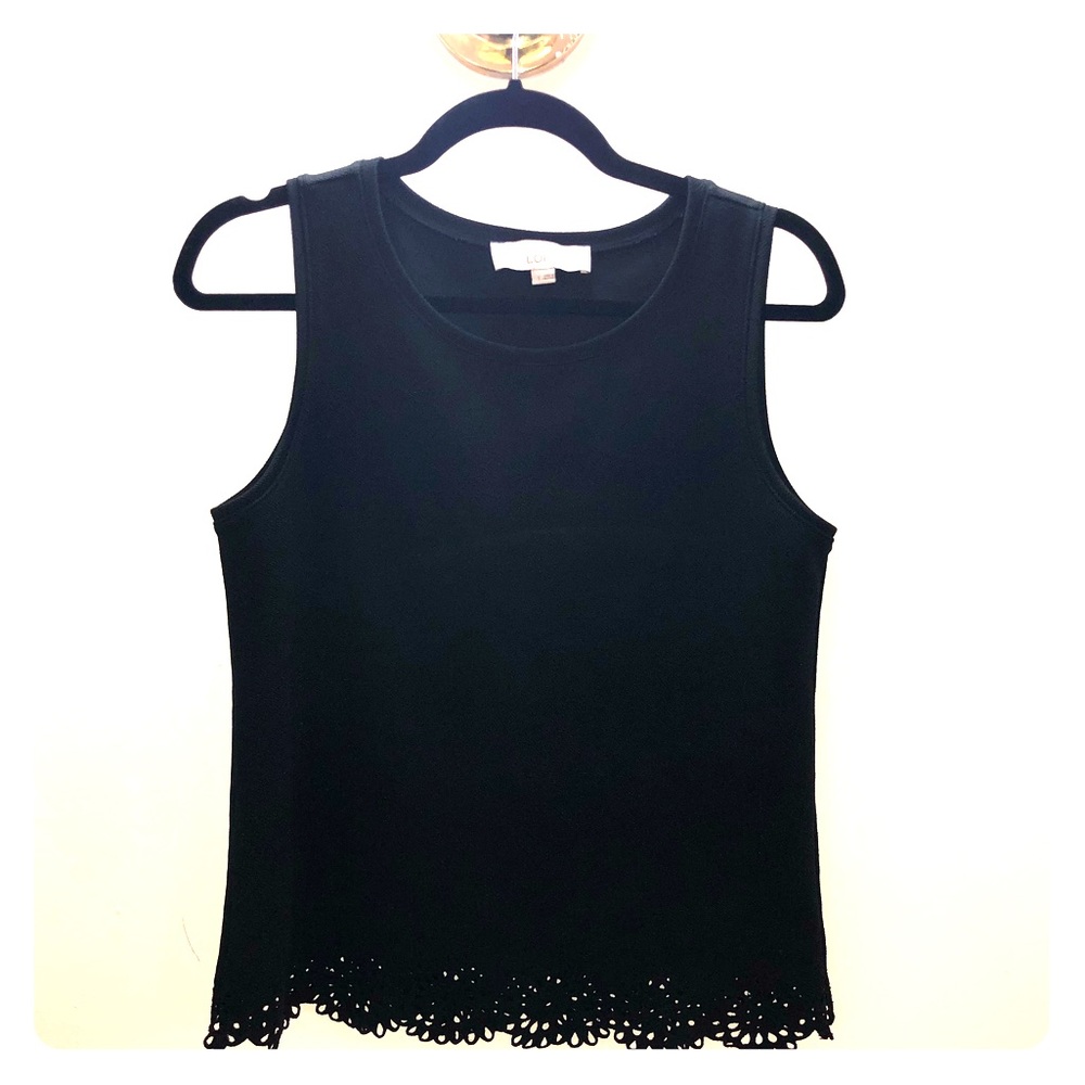 Ann Taylor Loft Black Blouse